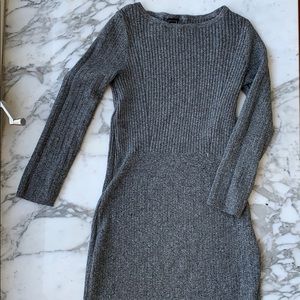 Ribbed sweater dress